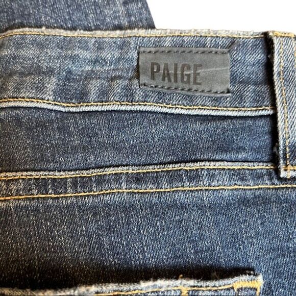 Paige Brigitte Pearl and Stud Embellished Ankle Cropped Jeans Size 32 Bling - Picture 13 of 15